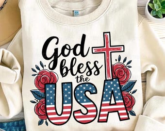 God Bless The USA Png, One Nation Under God Png, 4th July Jesus, American Png,4th July God Bible Verse, Retro America 1776 Png,Jesus America