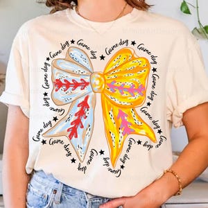 Gameday Png, Baseball Softball Png, Boho Gameday Png, Game Day Shirt Design, Softball Coquette Bow Png, Baseball Bow png, Softball Mama Png