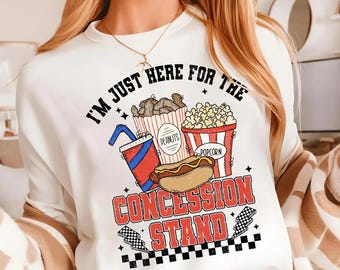 Im just here for concession stand Png, Game Day Shirt Design, Baseball Coquette Bow Png, Sport mama png, Baseball Mama Png, Sports Png