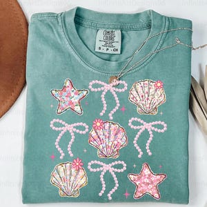Wildflower Seashell Clam Summer Png, Summer Vibes Png, Floral Summer Png, Summer Beach Png, Wildflower Summer Png, Summer Vacation Png