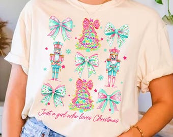 Preppy christmas tree coquette png, nutcracker Png, preppy christmas coquette png, Christmas png, Bright Color christmas png, Dalmatian Dots