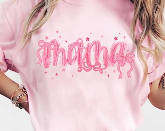 Mama Pinselstrich png, rosa Kokette Bogen png, Muttertag Blumen png, Mama Kokette png, Geschenk für Mama png, Mama rosa png, Mama png