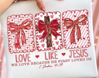Love like Jesus png, heart valentine png, valentine png, love png, pink valentine png, bible verse valentine png, Jesus Valentine png, retro
