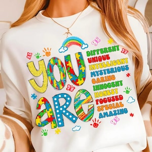 You are different, unique png, autism png, autism coquette png, Autism doodles Png, Autism Awareness Png, Coquette Bow png,autism ribbon png