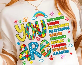 You are different, unique png, autism png, autism coquette png, Autism doodles Png, Autism Awareness Png, Coquette Bow png,autism ribbon png