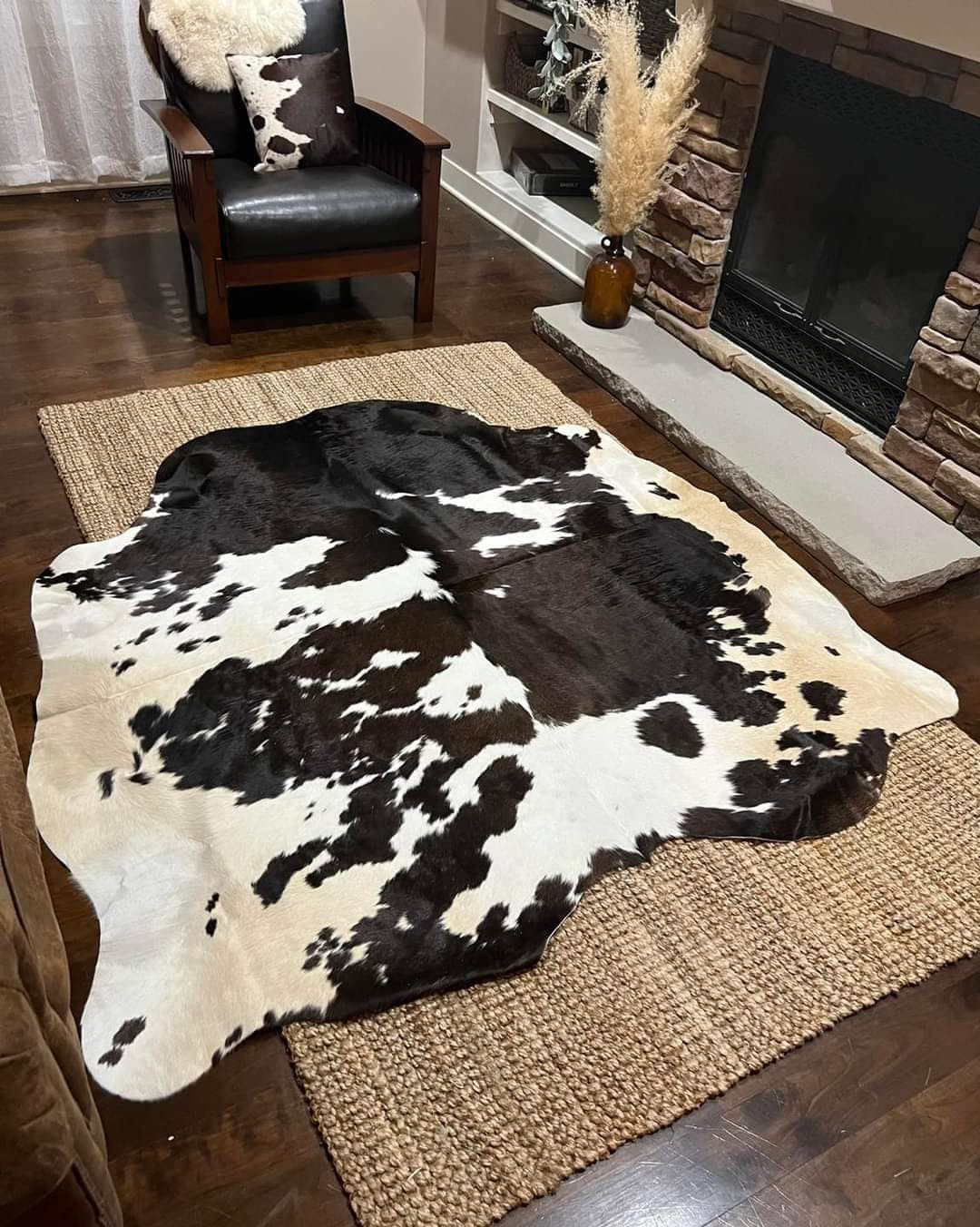 Cow Rug Texture Tricolour Real Cowhide Rug: Australian Cow Fur Area Rug - Small to XXXL ...