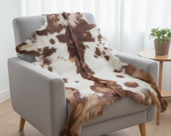 New 100% Real Goat hide Rug Tricolor Natural goat skin carpet area m-l