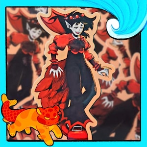 Marceline the Vampire from The Star - Adventure Time: Fionna und Cake, Die Cut - UV-beständiger und wetterfester glänzender Vinyl-Aufkleber - 10,6 cm
