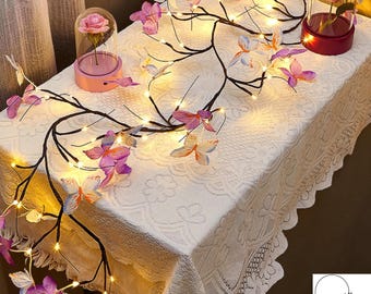 Butterfly Vine LED Fairy Lights Flexible Branch Wall Decor Warm Glow