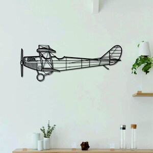 JN-4A Aircraft Metal Wall Art | Airplanes Art | Aircraft Metal Wall Art l Aviation Metal Art Decor | Gift For Lovers l Minimalist Decor