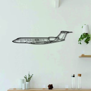 G650 Aircraft  Metal Wall Art | Airplanes Art | Aircraft Metal Wall Art l Aviation Metal Art Decor | Gift For Lovers l Minimalist Decor