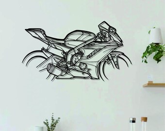 R6 2018 Motorcycle  Metal Wall Art |  Wall Decor | Custom Motorcyclecycle Wall Art | Metal Wall Decor