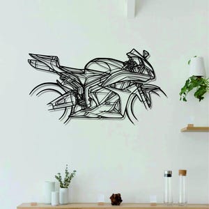 CBR 600RR 2009 Motorcycle  Metal Wall Art |  Wall Decor | Custom Motorcyclecycle Wall Art | Metal Wall Decor