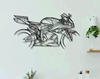CBR 600RR 2009 Motorcycle  Metal Wall Art |  Wall Decor | Custom Motorcyclecycle Wall Art | Metal Wall Decor