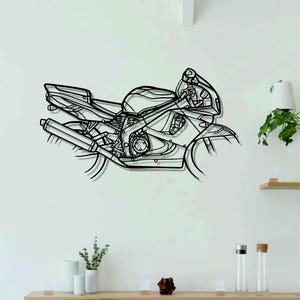 CBR900RR 1996 Motorcycle Silhouette Metal Wall Art | Motorcyclecycle  Wall Decor | Custom Motorcyclecycle Wall Art | Metal Wall Decor