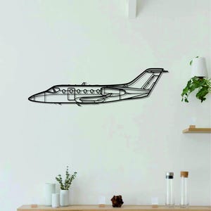 Hawker 400 Aircraft Metal Wall Art | Airplanes Art | Aircraft Metal Wall Art l Aviation Metal Art Decor | Gift For Lovers l Minimalist Decor