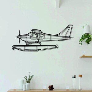 Sportsman 2+2  Aircraft  Metal Wall Art | Airplanes Art | Aircraft Metal Wall Art l Birthday Gift | Gift For Lovers l Minimalist Decor