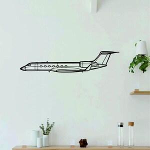 G550 Aircraft Metal Wall Art | Airplanes Art | Aircraft Metal Wall Art l Aviation Metal Art Decor | Gift For Lovers l Minimalist Decor