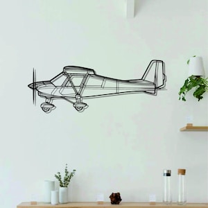 C42B Aircraft  Metal Wall Art | Airplanes Art | Aircraft Metal Wall Art l Aviation Metal Art Decor | Gift For Lovers l Minimalist Decor