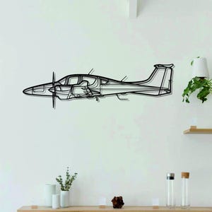 DA62 Aircraft  Metal Wall Art | Airplanes Art | Metal Wall Art l Aviation Metal Art Decor | Gift For Lovers l Minimalist Decor