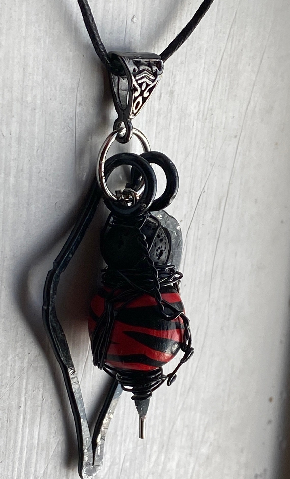 Jujutsu Kaisen Jewelry Sukuna Wire Wrapped Necklace Etsy