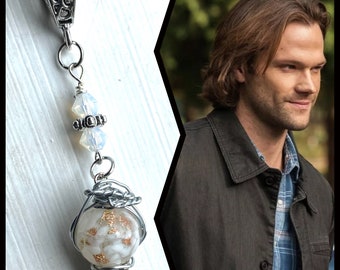 Supernatural Jewelry - Sam is My World - Supernatural Necklace Sam Winchester Necklace Wire Wrapped Necklace