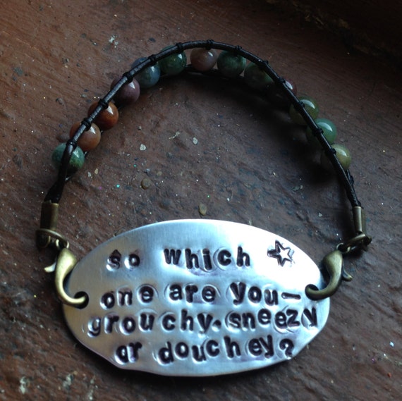 Items similar to So Which One Are You//Groucy Sneezy or Douchey Sam