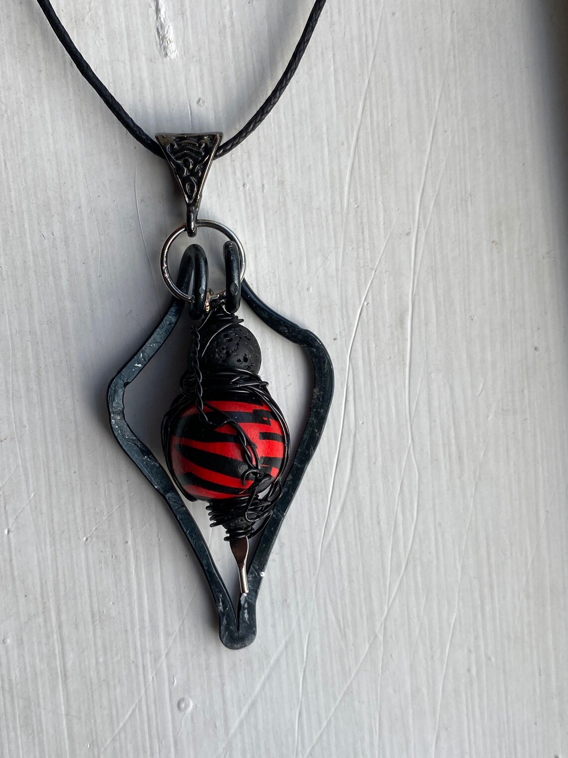 Jujutsu Kaisen Jewelry Sukuna Wire Wrapped Necklace Etsy
