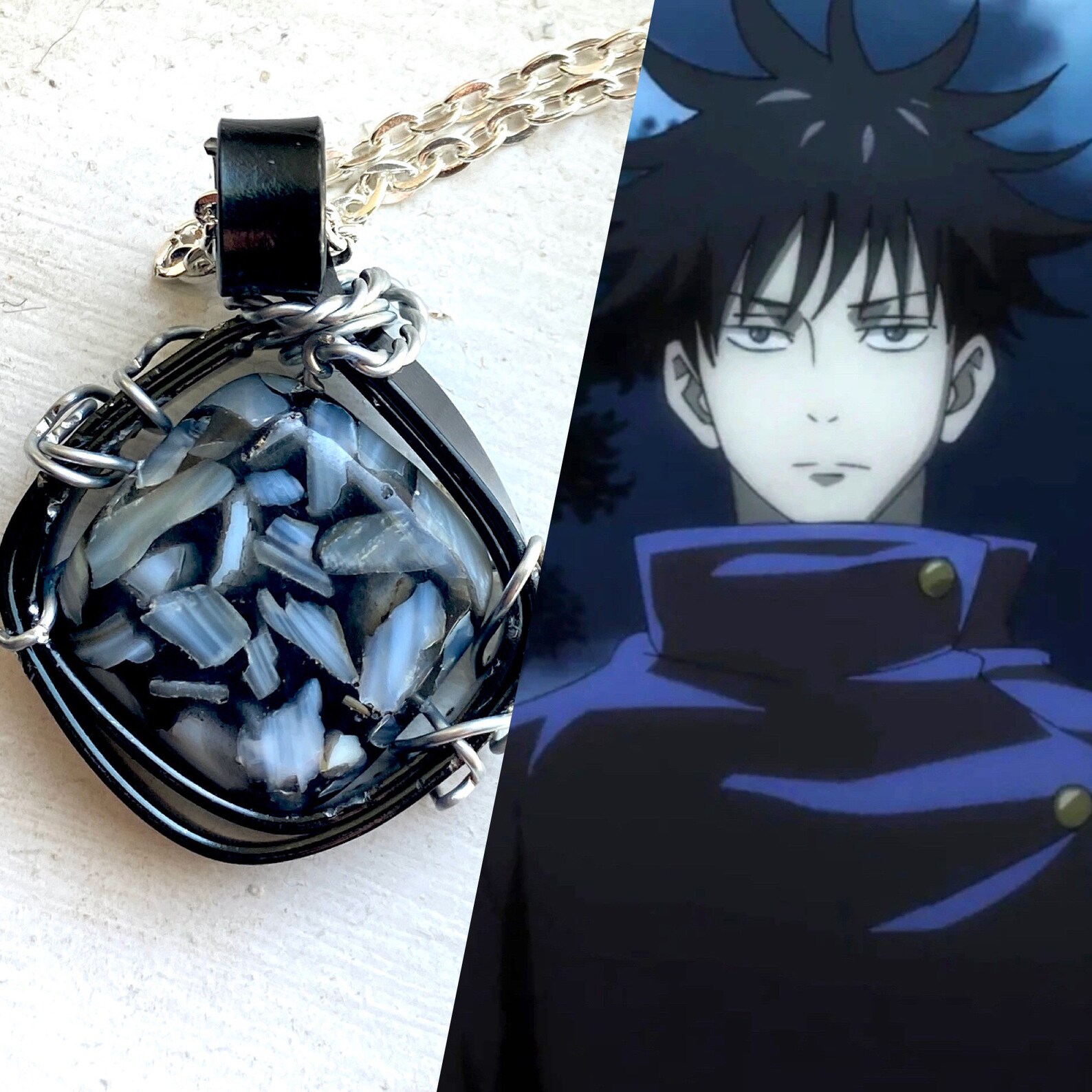 Jujutsu Kaisen Jewelry Megumi Fushiguro Inspired Wire Etsy