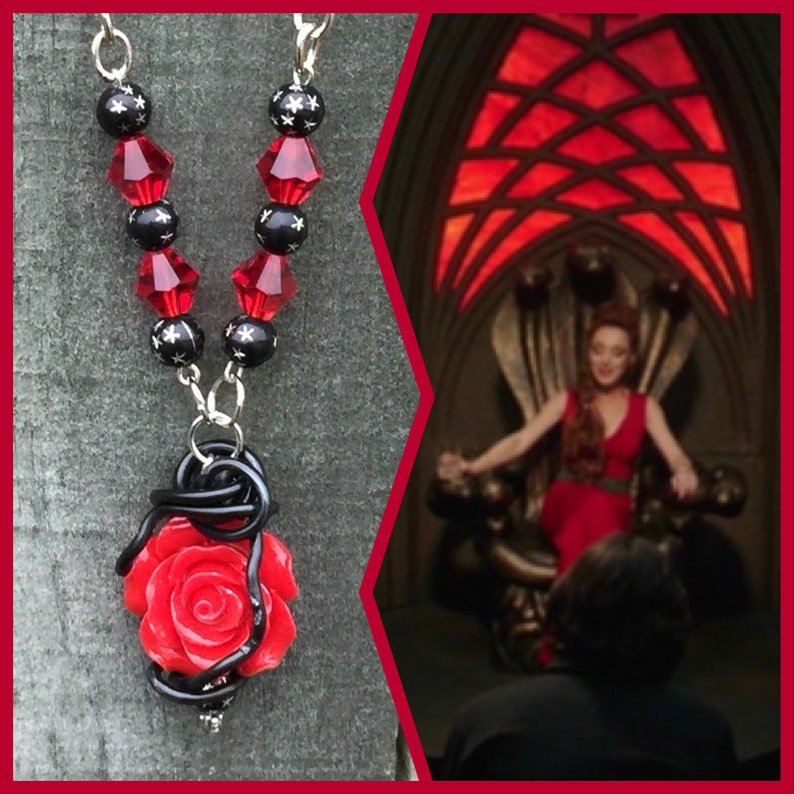 Supernatural Season 15 Rowena Queen of Hell Wire Wrapped Necklace Ready to Ship
