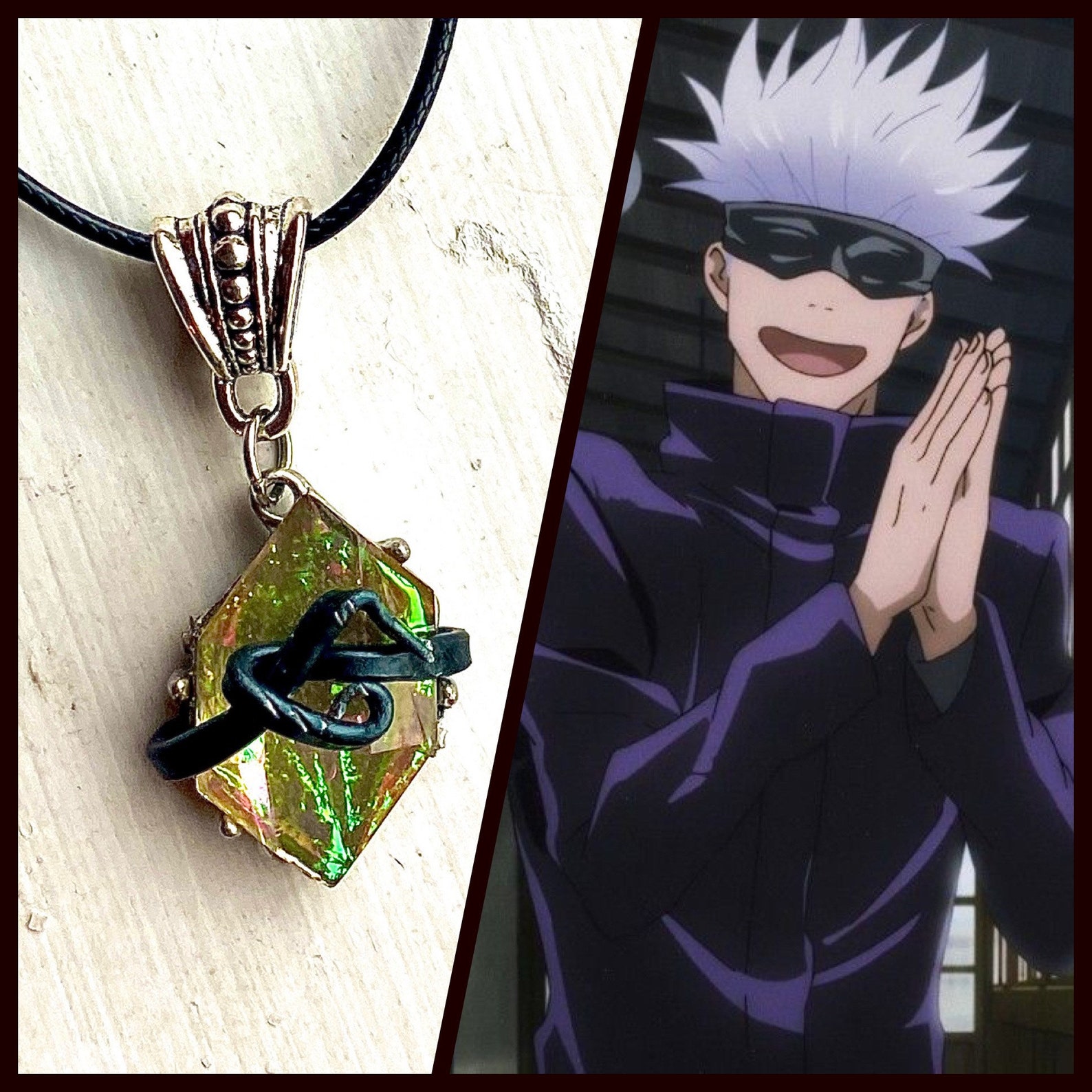 Jujutsu Kaisen Jewelry Satoru Gojo Necklace Jujutsu Kaisen Etsy
