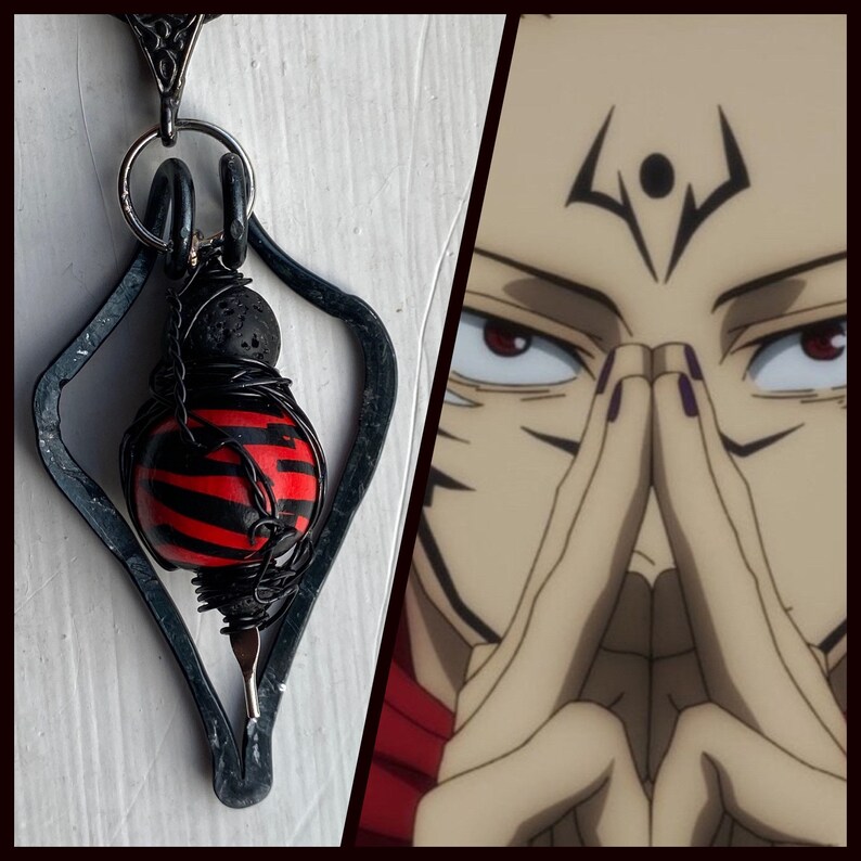 Jujutsu Kaisen Jewelry Sukuna Wire Wrapped Necklace Etsy Jujutsu Kaisen Jewelry Sukuna Wire Wrapped Necklace Etsy