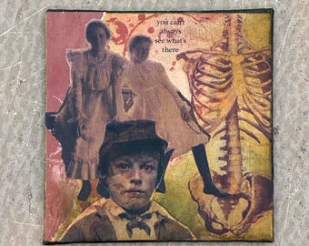 Halloween Ghost Boy Soldier 3x3" collage