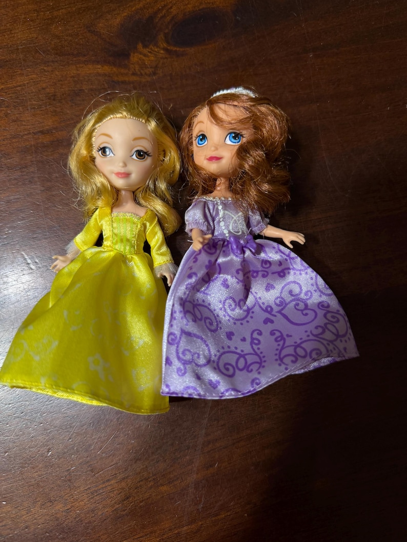 Disney Sofia the First Princess Amber and Sofia Mini Dolls - Etsy Canada