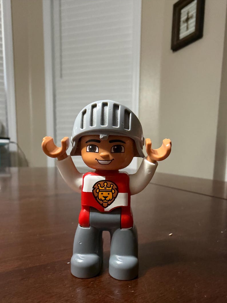Lego Duplo Knight W/armor Helmet Figure Minifig - Etsy