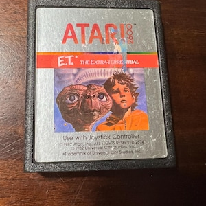 1982 Atari 2600 ET Game Cartridge-not tested B