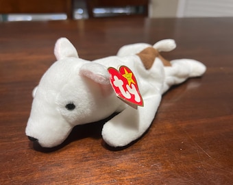 1998 Ty Beanie Baby Butch the Bull Terrier Dog