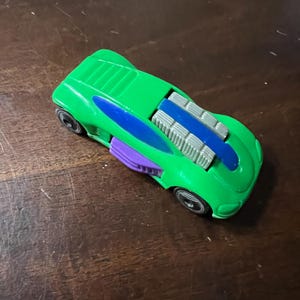 VINTAGE Hot Wheels 1994 Mattel KH Green/Purple Diecast Sports Car