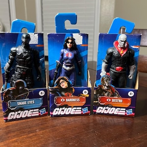 GIJOE Action figures Baroness Destro Snake Eyes