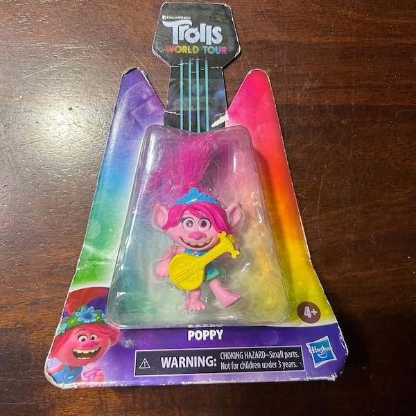 ドリームワークス トロールズ ワールドツアー ポピー 3インチ アクションフィギュア 新品未開封