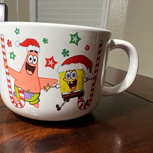 Spongebob Squarepants and Patrick oversized Christmas Mug