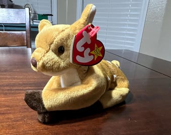 1997 Ty Beanie Baby Whisper, o Cervo Corça