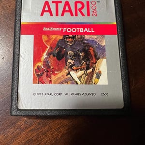 1987 Real Sports Football - Atari 2600 Video Game - Not tested