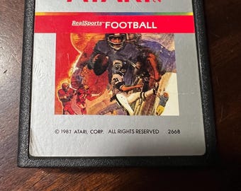 1987 Real Sports Football - Videojuego para Atari 2600 - No probado