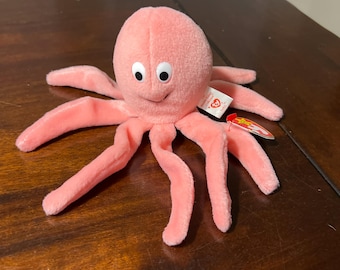 ヴィンテージ Ty ビーニーベイビー インキー ザ タコ ぬいぐるみ 7