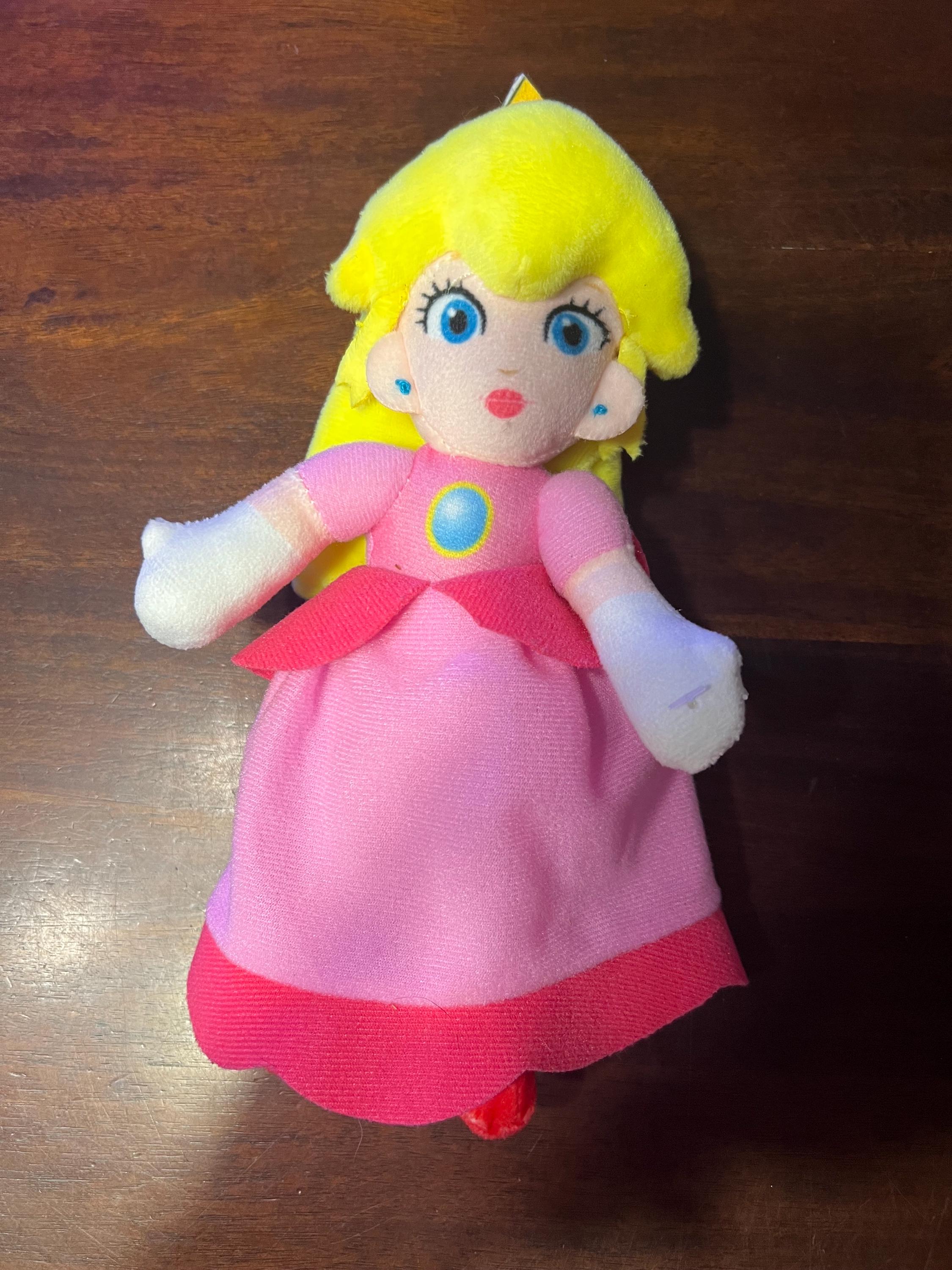 Peluche Princesse Peach Super Mario Party 5 - Sanei Hudson Soft 2011 - 30 Cm - Rare