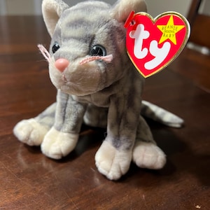 1999 Ty Beanie Baby Silver the Cat