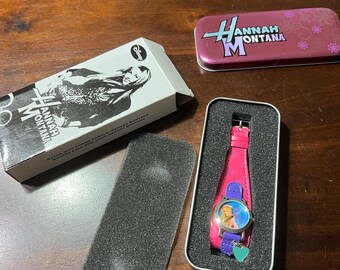 Hannah Montana Braceket Watch Pink Silver Needs A Battery Disney Channel Disney Hannah Montana Watch Pink Band Dangle Heart Charm  main image 3