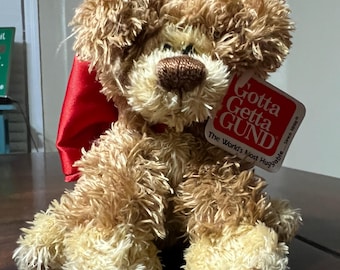 GUND 1985 Muttsy Puppy Dog Plush Golden Retriever Stuffed Animal
