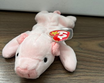 1993 Squealer the pig ty beanie baby